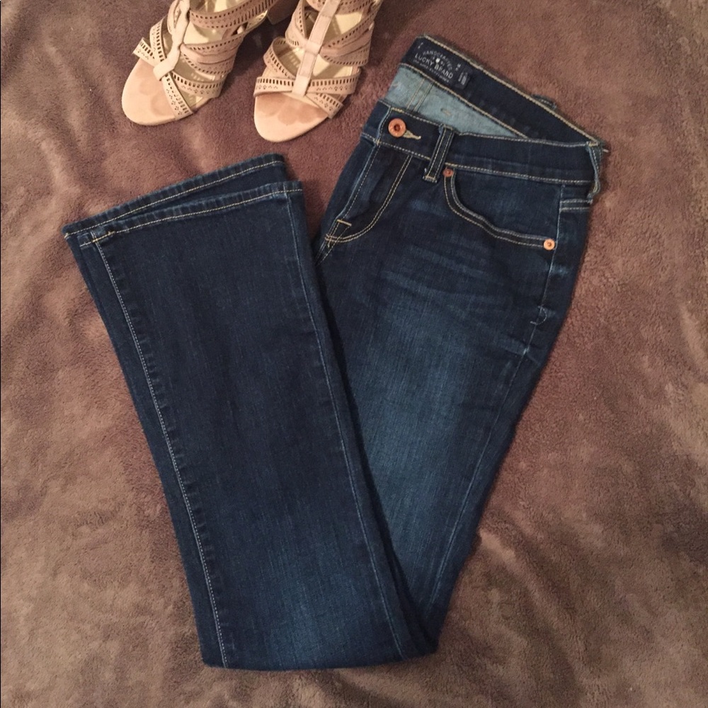Lucky Brand Charlie Baby Boot sz 4 dark wash